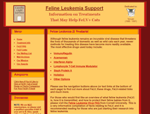 Tablet Screenshot of felineleukemia.org